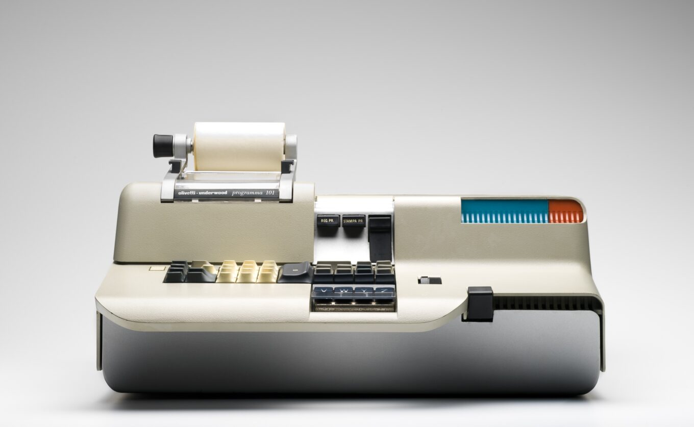 Первый персональный компьютер Programma 101, дизай Марио Беллини для Olivetti, 1965-1971 гг.