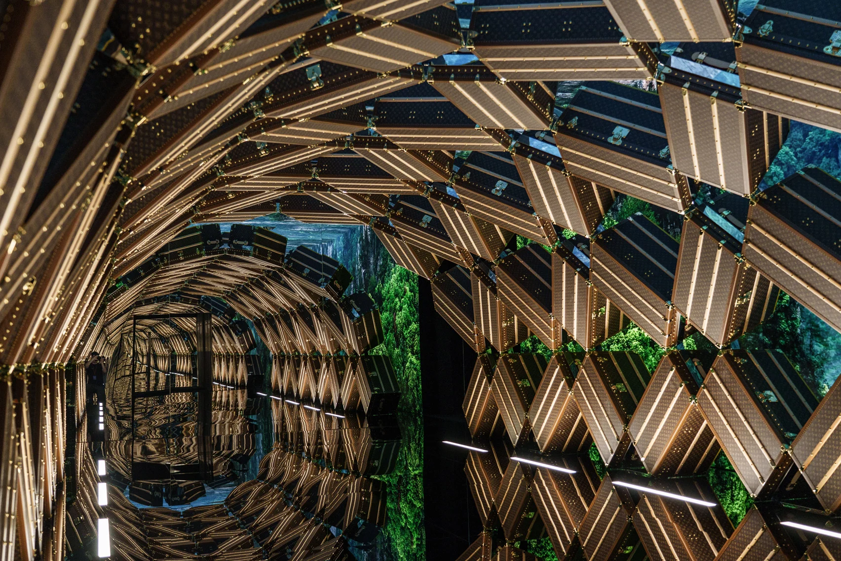 Louis Vuitton ship-style store designed in the form of suitcases