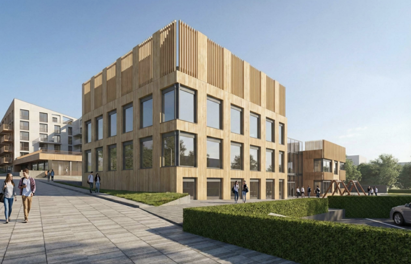 Майбутній навчальний комплекс в Голоско