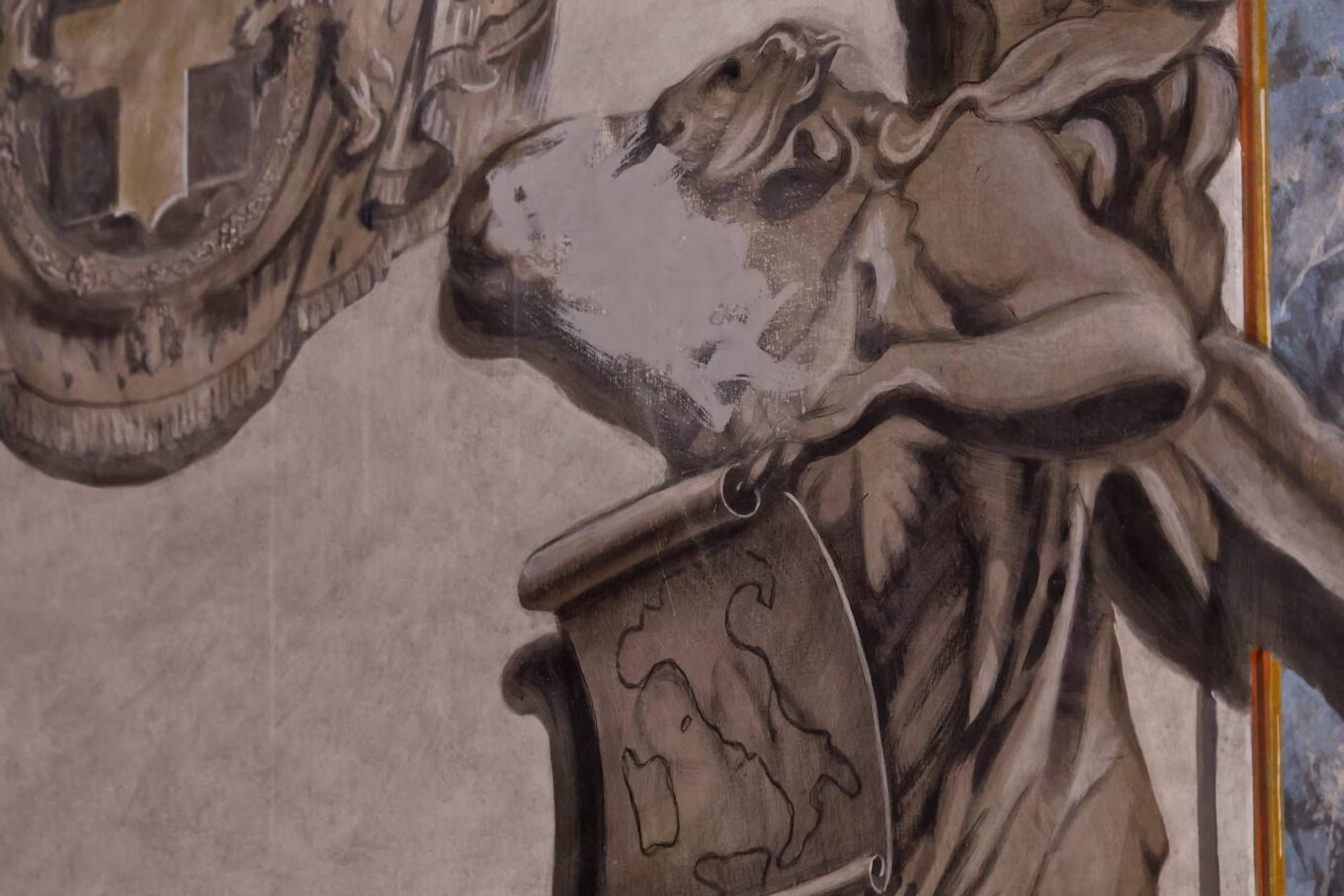 Фреска із обличчям Джорджі Мелоні