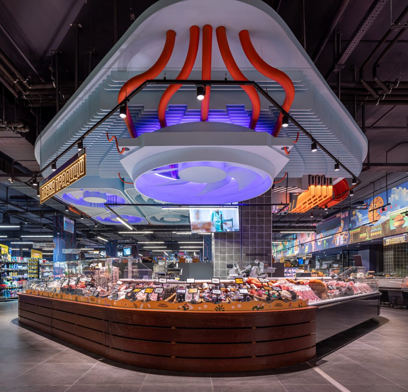 Інтерʼєр магазину "Сільпо"